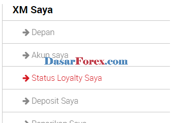 Status loyalti XM