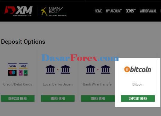 deposit Bitcoin ke akun trading XM