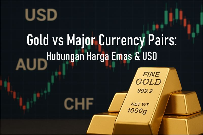Emas vs Pasangan Mata Uang Utama