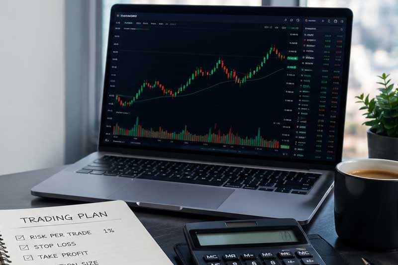 Ilustrasi prinsip manajemen risiko untuk mengevaluasi keseluruhan akun forex