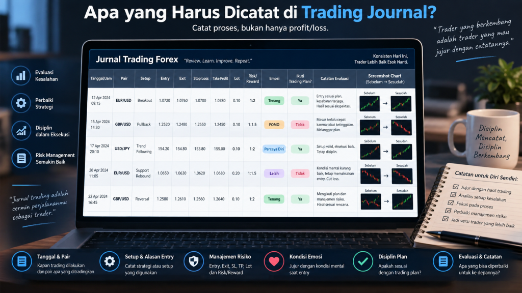 Apa harus dicatat di trading jurnal